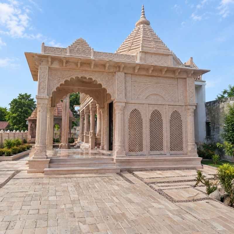 Custom Sandstone Temple Hand Carved in Rajasthan 1